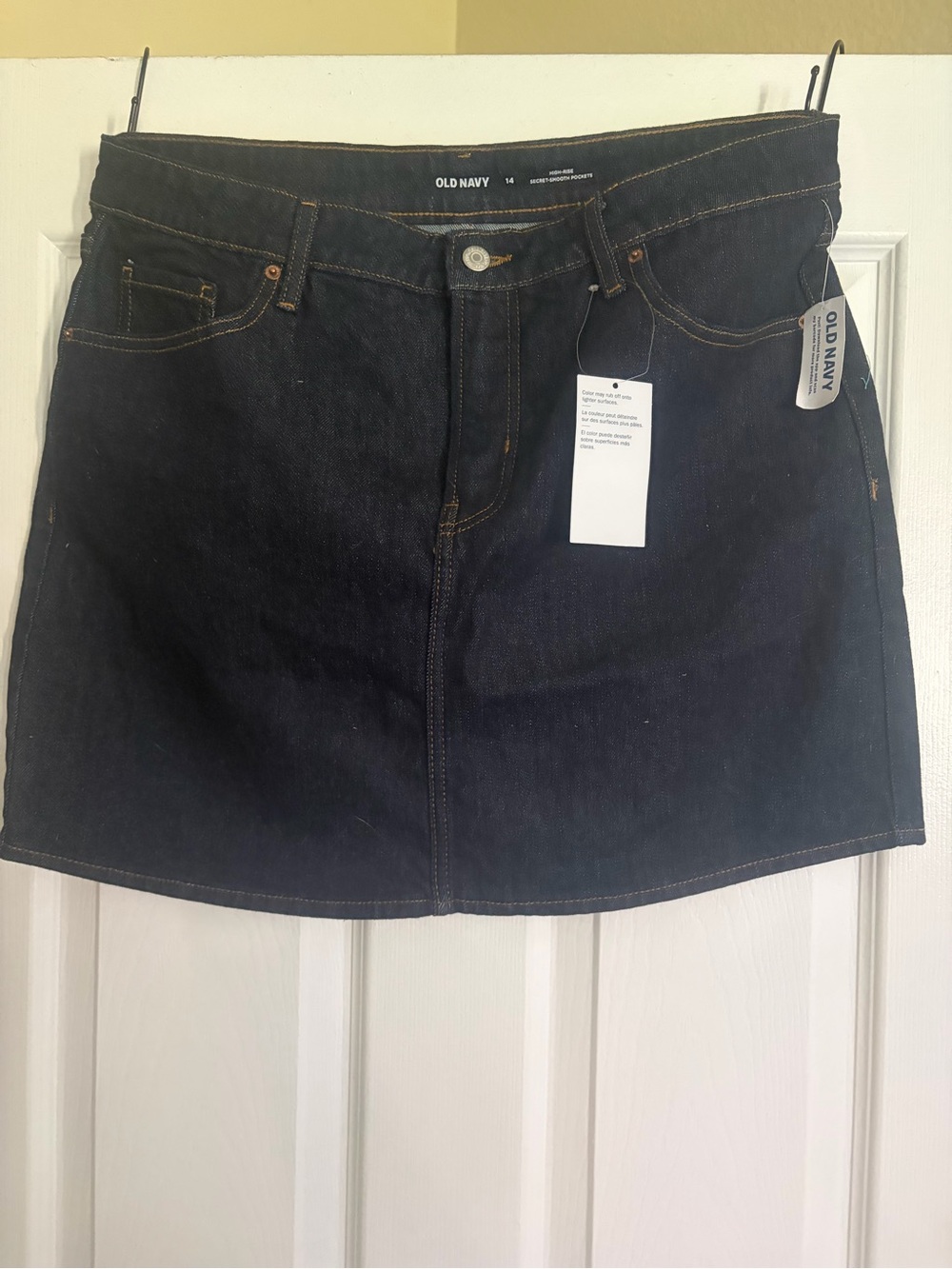 Old Navy Dark Indigo Denim Mini Skirt
